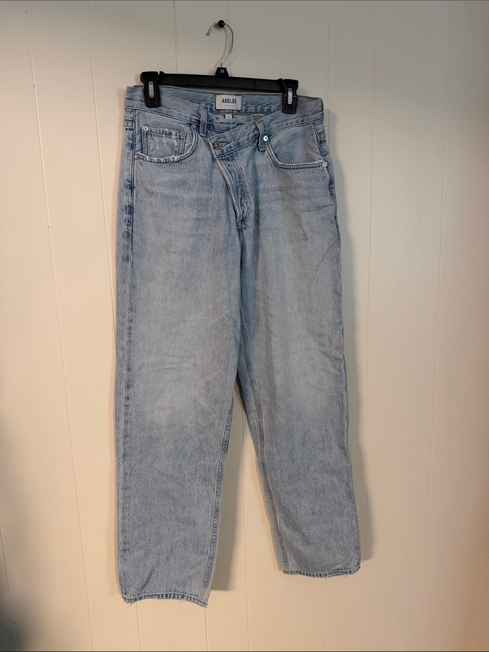 Agolde Criss Cross Button Fly Jeans